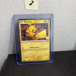Pikachu 2026 Pokemon Day Promo Card 051/162 NM 2 - Image 1
