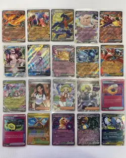 Pokemon TCG Mixed Card Lot Illustration Rare Full Art EX Bundle NM - Image 1