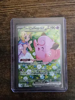 Pokemon TCG Lillie's Clefairy EX Journey Together Sir Card 184/159 NM Condition - Image 3