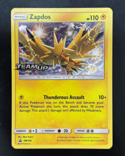 Zapdos - (Prerelease) [Staff] Promo Holo SM Promos SM159 LP Pokemon Card TCG - Image 1
