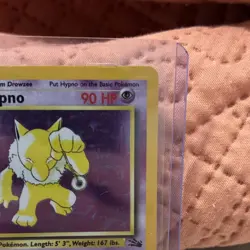 Pokemon Hypno Fossil Holo Rare Unlimited Card 8/62 90HP 1999 English Vintage NM - Image 4