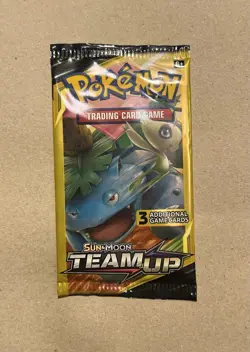 Pokemon TCG Sun & Moon Team Up 3-Card Booster Pack Venusaur And Celebi Artwork - Image 1