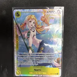Bandai One Piece Nami EB03-053 Full Art Foil Card English 5000 Power - Image 1