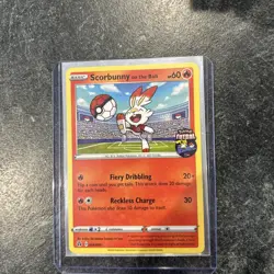 Scorbunny On the Ball Futsal Promo Card 004/005 Near Mint - Image 1