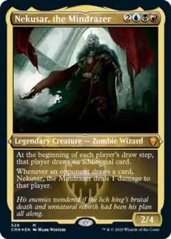 1x Nekusar, the Mindrazer - Foil Etched Near Mint MTG Magic - Kid Icarus - - Image 1