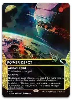 Power Depot (0034) (Borderless) #34 (Foil) (NM) Edge of Eternities EOS Magic MTG - Image 1