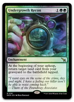 Undergrowth Recon #181 (Foil) (NM) Murders Karlov Manor MKM Magic MTG - Image 1