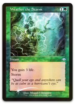 Weather the Storm (Retro Frame) (Foil Etched) #24 NM Modern Horizons Magic MTG - Image 1