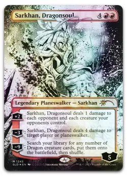 Sarkhan, Dragonsoul (Borderless) #1245 (Foil) NM Secret Lair Drop SLD Magic MTG - Image 1