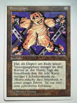 ►STRECKBANK ►UNLIMITIERT 1995 4.EDIT ►NM ►ARTEFAKT ►MAGIC GATHERING MTG The Rack - Image 1