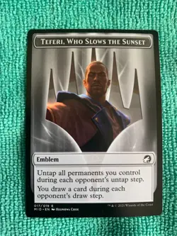 Teferi, Who Slows the Sunset #245 (NM) Innistrad: Midnight Hunt MTG + Token - Image 3