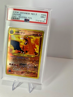 Charizard Pokemon 2000 Reverse Foil Neo 2 Promo Japanese #006 PSA 9 - Image 2
