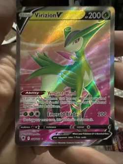 Pokemon - Virizion V 164/189 - SWSH Astral Radiance - Full Art Textured - NM - Image 1