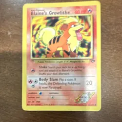 Pokemon TCG Blaine's Growlithe Gym Challenge 1st Edition Basic 60 HP 62/132 - Image 1