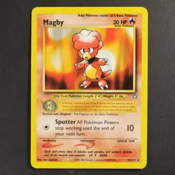 Magby 23/111 Neo Genesis Pokemon TCG Common/Uncommon Non Holo VG Condition - Image 1