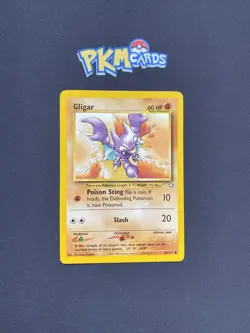 Pokemon TCG Gligar Neo Genesis 59/111 Regular MP. - Image 1