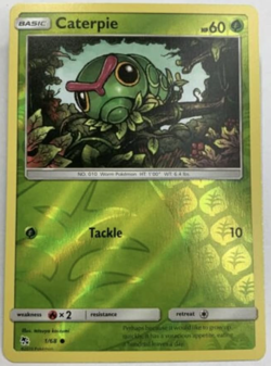Pokemon - Caterpie - 1/68 - Reverse Holo - Hidden Fates - NM/M - NEW - Image 1