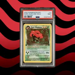 Pokemon PSA 9 1st Edition Dark Vileplume 13/82 Team Rocket Holo - Image 1