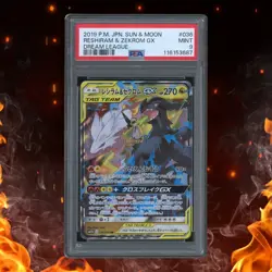 Pokemon Dream League Japanese RESHIRAM & ZEKROM GX 036/049 PSA 9 - Image 1