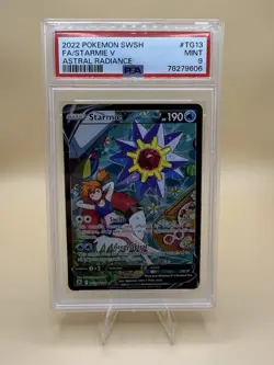 Pokemon Starmie V TG13 Astral Radiance Trainer Gallery Full Art Holo PSA 9 - Image 1