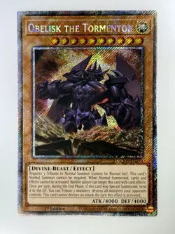 Obelisk the Tormentor Yugioh RA03-EN230 Platinum Secret Rare 1st Edition Mint - Image 3