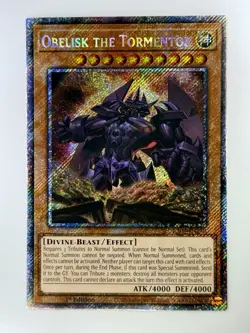 Obelisk the Tormentor Yugioh RA03-EN230 Platinum Secret Rare 1st Edition Mint - Image 5