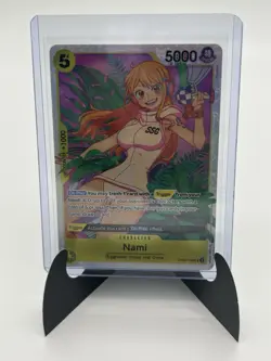 One Piece CCG Nami Foil Card SR, OP08-106, Two Legends Series - Image 1