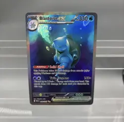DIY Pokemon Cards Blastoise ex 200/165 151 Special Illustration Rare NM SIR - Image 1