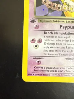 Pokemon Cards: Team Rocket 1st Edition Rare Holo: Dark Hypno 9/82 - Image 5