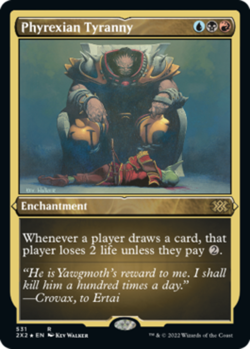1x Phyrexian Tyranny - Foil Etched Moderate Play MTG Magic - Kid Icarus - - Image 1