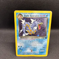 Pokemon Dark Gyarados Team Rocket Holo Rare 8/82 70 HP English TCG Card - Image 2
