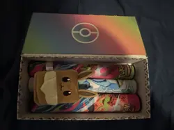Pokemon Accessories Lot – Prismatic SPC Box, Charizard UPC Playmats, Sleeves - Image 2