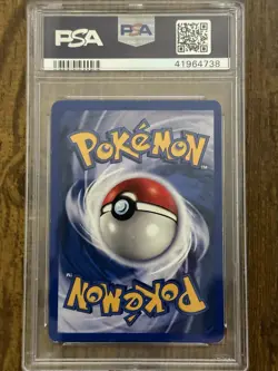 2000 Pokemon Gym Heros Lt Surges Pikachu PSA 7 - Image 2