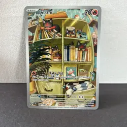 Pokemon TCG Litten Full Art Holo Card 167/162 Temporal Forces Illustration Rare - Image 1