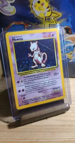 Mewtu Holo Rare 10/102 Basis Set Deutsch 🇩🇪 Pokemon Karten TCG - Image 1