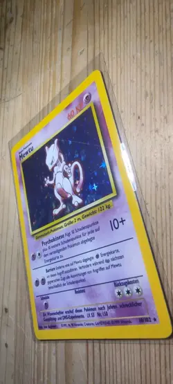 Mewtu Holo Rare 10/102 Basis Set Deutsch 🇩🇪 Pokemon Karten TCG - Image 2