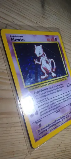 Mewtu Holo Rare 10/102 Basis Set Deutsch 🇩🇪 Pokemon Karten TCG - Image 3