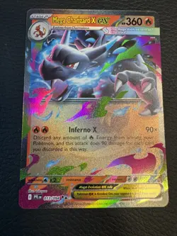 Pokemon TCG Mega Charizard X Ex 13/094 PFL: Phantasmal Flames Pack Fresh - NM - Image 1