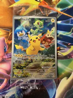 Pokemon TCG Sealed Pokemon Center Pikachu SVP 027 Paldea Evolved Black Star - Image 2