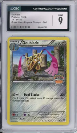 Pokemon Graded: Doublade 84/146 XY Regional Championship STAFF Holo CGC 9 - Image 1