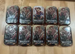 One Piece Vol 2 Mini Tin Pack Set Vol 2 OP-13 Factory Sealed Tins - Lot of 10 - Image 1