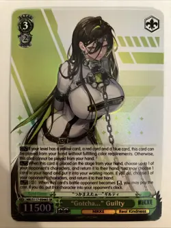 Weiss Schwarz Goddess of Victory Nikke S117-E046S SR "Gotcha..." Guilty FOIL - Image 1