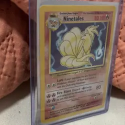 Pokemon Ninetales Base Set Holo Rare Card 12/102 80HP WOTC 1999 English MINT/NM - Image 4