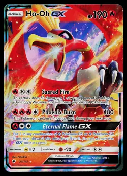 Pokemon Card - Ho-Oh GX Burning Shadows 21/147 Ultra Rare - Image 1