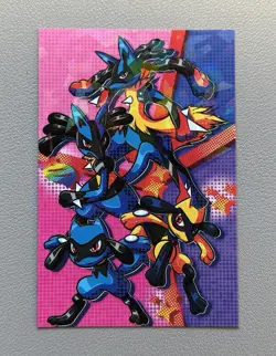 Pokemon Lucario Riolu Cracked Ice Holo Team Rocket Card Database Set Peru - Image 1