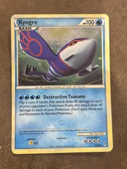 Kyogre Holo 12/95 Call of Legends Pokemon Card – Rare Foil Mint Condition - Image 1
