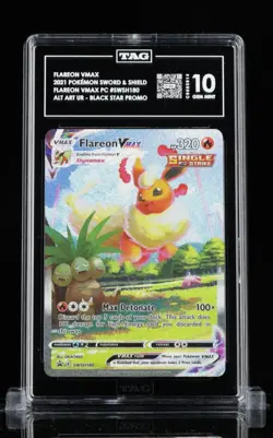 Pokemon: Flareon VMAX SWSH180 Promo Card TAG 10 - Image 1
