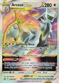 Pokemon Arceus VSTAR Promo SWSH: Sword & Shield Promo Cards #SWSH307 NM - Image 1