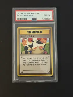 Pokemon Neo Moo Moo Milk Japanese Banned Artwork PSA 10 - Image 1