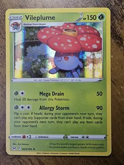 Vileplume - 003/196 - Holo Rare - Pokemon - Lost Origin - NM/M - New - Image 1